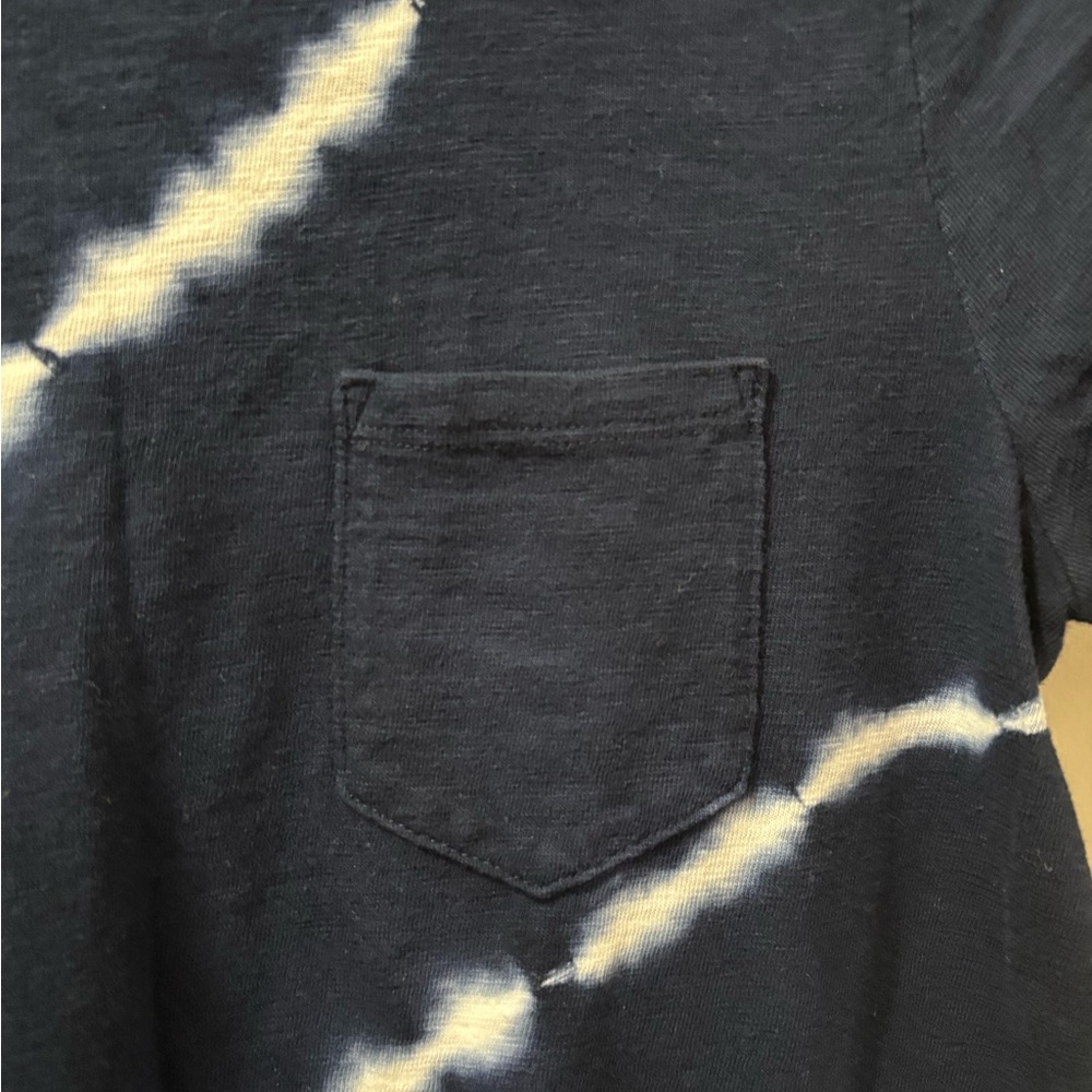 GAP Blue and White Casual Midi T-Shirt Dress - Picture 2 of 4